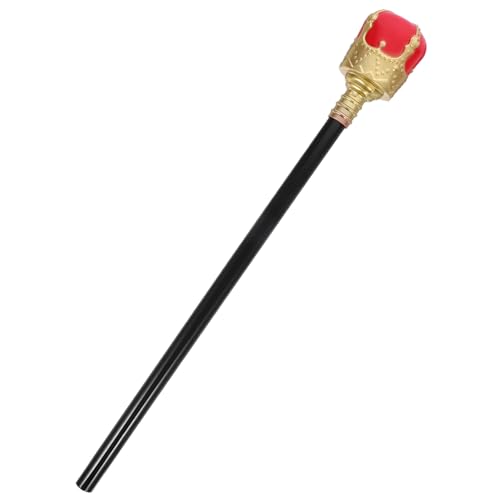 JEWEDECO Imitation Königsstock Party Cosplay Krücke Halloween Cosplay Stock Halloween Cosplay Zubehör Kostümzubehör Gehstock Für Cosplay Halloween König Cosplay Zubehör Dekorativer von JEWEDECO