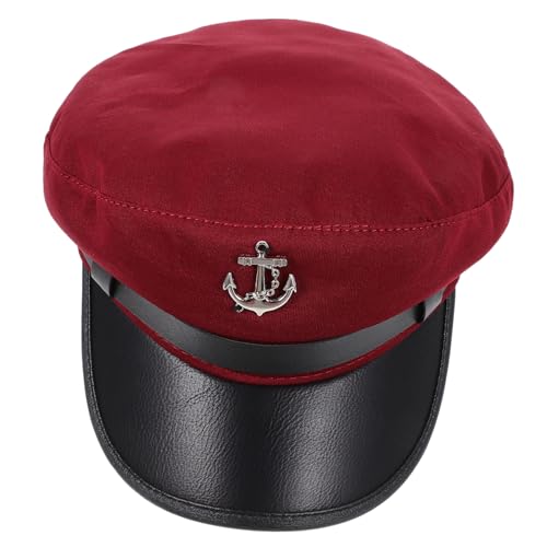 JEWEDECO Kapitänsmütze für Cosplay Partys Leichte Atmungsaktive Seemannsmütze für Maskeraden Rollenspiele JEWEDECO Kapitänsmütze für Cosplay Partys Leichte Atmungsaktive Seemannsmütze für Maskeraden Rollenspiele von JEWEDECO