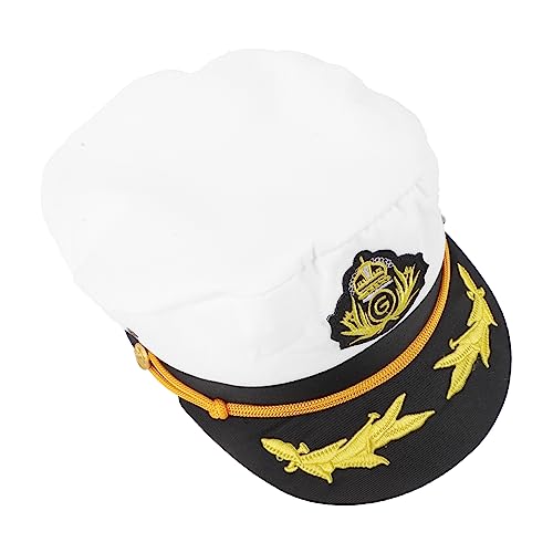 JEWEDECO Kapitänsmütze für Erwachsene Verstellbar Gestickt Marinehut für Cosplay und Partys Kapitänsmütze für und Kostümpartys JEWEDECO Kapitänsmütze für Erwachsene Verstellbar Gestickt Marinehut für Cosplay und Partys Kapitänsmütze für und Kostümpartys von JEWEDECO