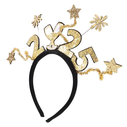 JEWEDECO Neujahr Haarreif mit Zahlenmotiv Wiederverwendbarer Party Kopfschmuck für Erwachsene Kreatives Foto Requisit für Silvester und Themenfeiern JEWEDECO Neujahr Haarreif mit Zahlenmotiv Wiederverwendbarer Party Kopfschmuck für Erwachsene Kreatives Foto Requisit für Silvester und Themenfeiern von JEWEDECO