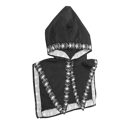 JEWEDECO Punk Halloween Umhang mit Mittelalterlicher Mantel für Damen Einzigartiges Kostüm für Halloween Rollenspiel Partys Stilvoller Schwarzer Umhang für Cosplay Karneval JEWEDECO Punk Halloween Umhang mit Mittelalterlicher Mantel für Damen Einzigartiges Kostüm für Halloween Rollenspiel Partys Stilvoller Schwarzer Umhang für Cosplay Karneval von JEWEDECO