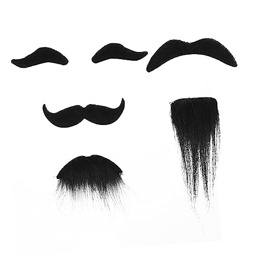 JEWEDECO Bart-Set Für Halloween Schwarzer Falscher Schnurrbart Und Schnurrhaare Selbstklebende Requisiten Für Cosplay Und Partys JEWEDECO Bart-Set Für Halloween Schwarzer Falscher Schnurrbart Und Schnurrhaare Selbstklebende Requisiten Für Cosplay Und Partys von JEWEDECO