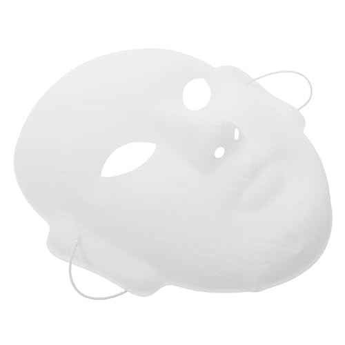 JEWEDECO Weiße Peking-opernmaske: DIY Unbemalte Maskenmasken Basteln Halloween Karneval Mardi Gras Performance Tanz Cosplay Party Kostüm von JEWEDECO