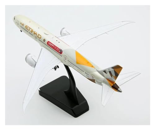 Ferngesteuertes Flugzeug 1:400 JC Wings XX4219 Etihad Airways „Dreamliner“ Boeing B787-9 Druckguss-Flugzeug Jet Modell A6-BLM von JEWOSS