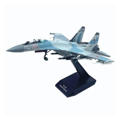 Ferngesteuertes Flugzeug Druckguss-Su-35-Kampfflugzeugmodell Im Maßstab 1:100, Legierungsmaterial, Ornamente, Spielzeugdisplay von JEWOSS