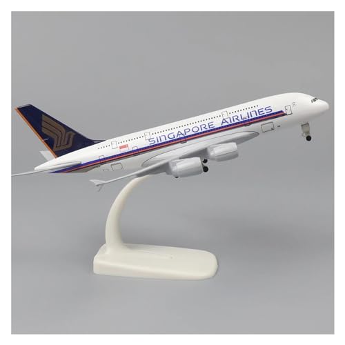 Ferngesteuertes Flugzeug Flugzeug-Verkehrsflugzeug-Modell, 20 cm, 1:400, Malaysia A380, Metall-Nachbildung, Legierungsmaterial, Luftfahrt, Jungenspielzeug, Sammlerstücke (Farbe : J, Größe : 1 UK) von JEWOSS