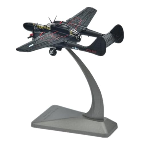Ferngesteuertes Flugzeug Für Aufklärungsflugzeugmodell Night Fighter P-61 Black Widow Sammlerflugzeug 1:144, Legierung von JEWOSS