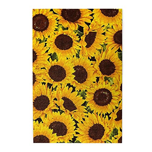 Gelbe Sonnenblumen-Druck, exquisites Puzzle, Puzzle, Holz-Puzzle, 1000 Teile von JEWOSS