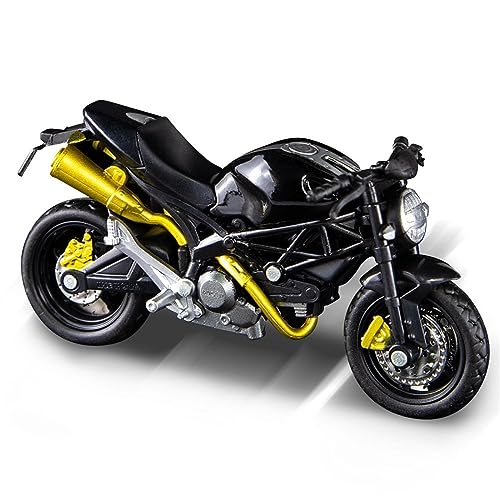 JEWOSS Für Ducati Monster 795, Maßstab 1:18, Legierungs-Motorrad-Puppe, Druckguss-Spielzeug, Sport-Bike-Rennmodell, Replikat-Motorrad-Sammlung, Jungen-Geschenk Motorrad-Modelle (Color : 3926-Black) von JEWOSS