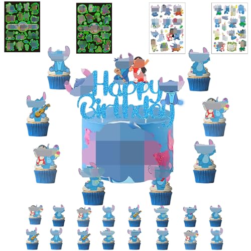 25 Stück Tortendekoration Cake Topper Set + 4 Blätter Temporäre Tattoos für Kinder, Kuchen Deko, Muffin Deko, Cupcake Toppers, Kindergeburtstag Party Geburtstag Deko 25 Stück Tortendekoration Cake Topper Set + 4 Blätter Temporäre Tattoos für Kinder, Kuchen Deko, Muffin Deko, Cupcake Toppers, Kindergeburtstag Party Geburtstag Deko von JEXHBFD