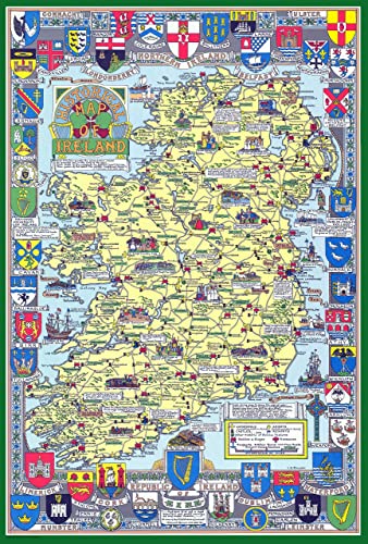 JG Geschichtlich Karte Von Irland 1000 Teile Puzzle 690mm x 480mm von JG
