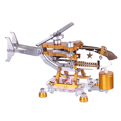 Einzylinder-Stirling-Bausatz, Transporthubschrauber, horizontales Vakuummotor-Modellspielzeug, Experimentier-Lernspielzeug, Lernspielzeug für Technikbegeisterte und Kinder von JGDLBXJY