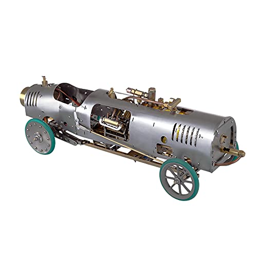 JGDLBXJY 1/10 Dampffahrzeugmodell Mini V4 Steam mit Heckantrieb, Getriebe und Boiler von JGDLBXJY