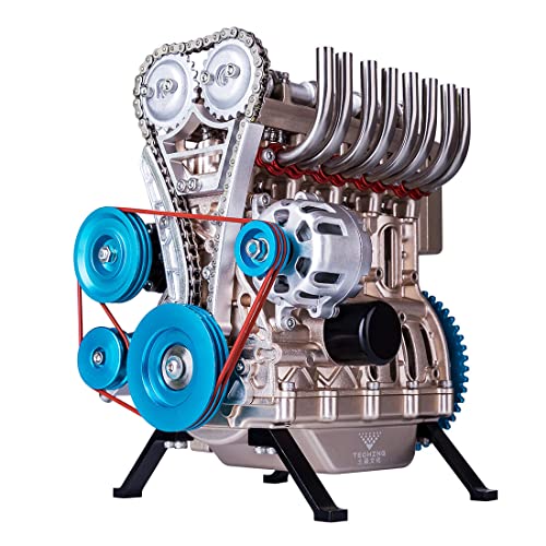 JGDLBXJY Modellbausatz, Ganzmetall-Auto-Mini-Montage-Inline-Vierzylinder-Modellspielzeug für Erwachsene – Beige von JGDLBXJY