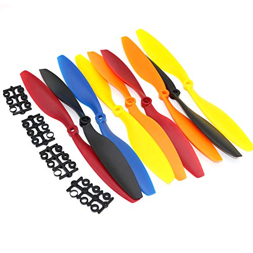 JGHFReW 10pcs 10x4. 5 1045 1045R CW CCW-Propeller 5 Paare kompatibel mit Multi-Copter-RC-Quadcopter wie F450 F500 F550-Modellen(ORANGE) von JGHFReW