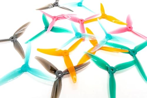 JGHFReW 12 PCs 51466 5 Zoll 3 Propeller -Set 6 Paare CW CCW -Requisiten kompatibel mit FPV Racing Drohnen -bürstenlosen Motoren(6 Pair Mixed Color) von JGHFReW