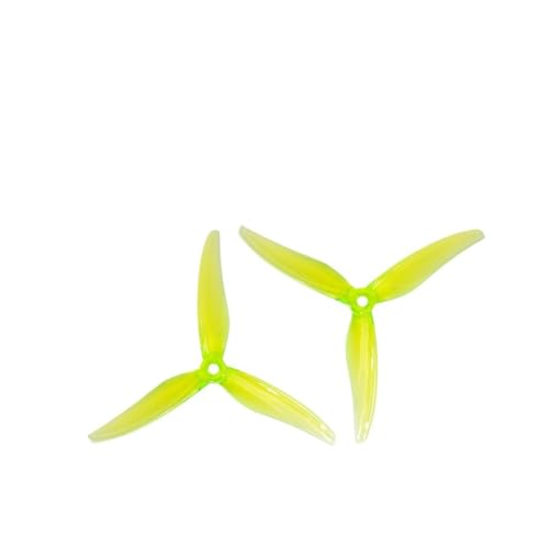 JGHFReW 12 Paare 5131 5 Zoll 3-CW-CCW-Propeller Kompatibel mit RC-Drohnen-Rennquadcopter kompatibel mit 2306 2207 Motoren(12PAIRS Yellow) von JGHFReW