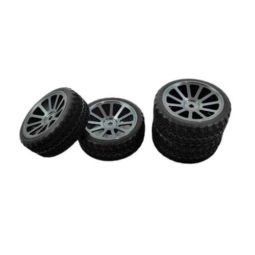 JGHFReW 12 -mm -Sechskant -Kompatible -Upgrade -Teile mit 67 -mm -Metallfelgen und Gummireifen Kompatibel mit 144001 124019 124017 A959 RC -Modelle(Titanium) von JGHFReW