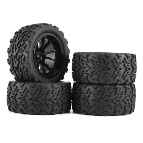 JGHFReW 12mm Hex 120 mm 1/10 Skala RC Buggy -Reifenrad -Set mit Schaumstoffeinsätzen, die mit verschiedenen 1/10 -Skala -Fernbedienungsautos kompatibel sind von JGHFReW