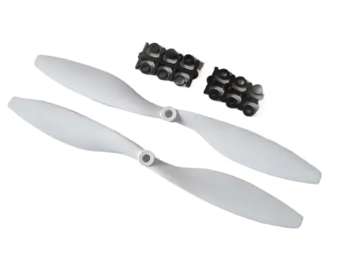 JGHFReW 2pcs 1045 10 Zoll Propeller Propeller CW CCW Ersatzteile kompatibel mit F450 F550 RC Quadcopter und ähnliche Modelle passt zu A2212 KV1000 Motor 1 -Paar.(1045 White 1 Pairs) von JGHFReW