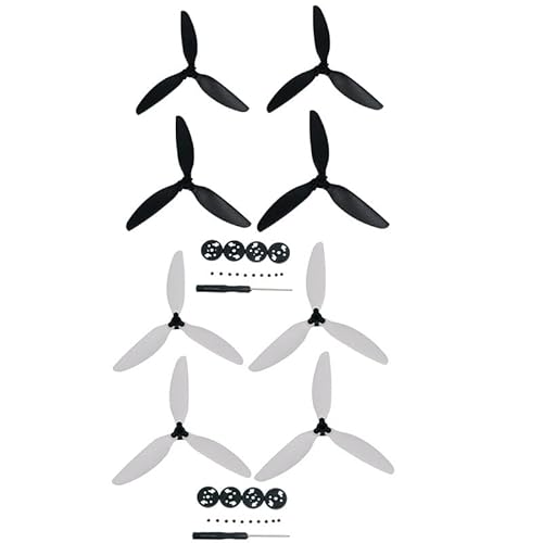 JGHFReW 3 Propeller Leichtes Ersatzkompatibel mit D 2 SE -Drohnenteilen und Zubehör kompatibel(Mix 8PCS) von JGHFReW