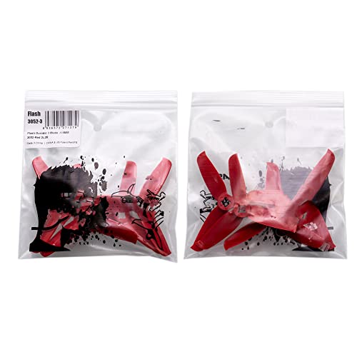 JGHFReW 3-pc M5 T-Halterung 1. 5mm Blitz 3052 3x5 2x3 kompatibel mit Freestyle 3 Zoll Zahnstocher Cine Whoop und Anderen Kanal -Drohnen(4PAIRS RED) von JGHFReW