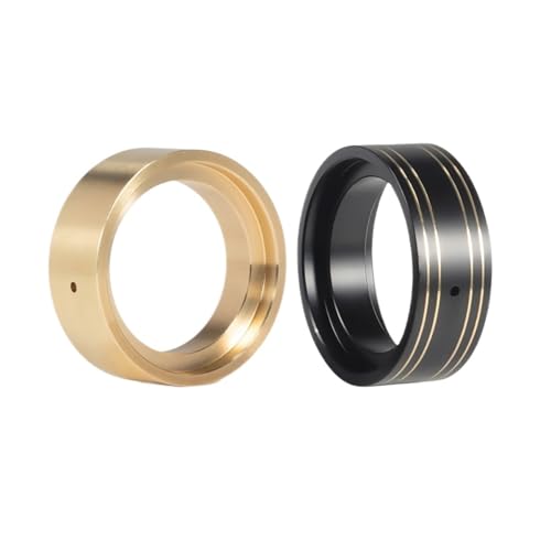 JGHFReW 35 g pro Stück Messingradgewichte Beadlock -Ringe für 1 18 Skala RC -Auto -Crawler kompatibel mit Aktienreifen von M Bronco -Stil im Upgrade(2PCS Black) von JGHFReW