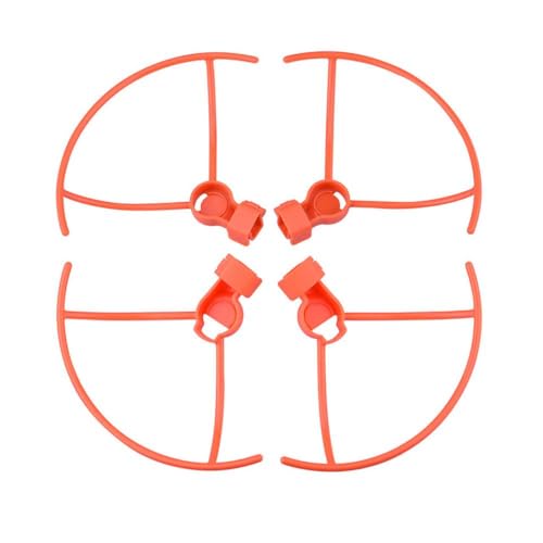 JGHFReW 4er-Pack Propellerschutz kompatibel mit X8 Drone Quick Release Schutzringkäfig Kompatibel mit X8 V2-Zubehör(4pcs Orange) von JGHFReW