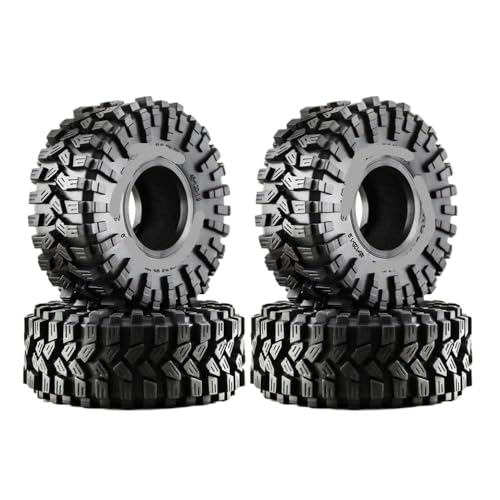 JGHFReW 4pcs 1. 9 Zoll Crawler -Reifen weicher Gummi kompatibel mit verschiedenen 1. 9 Scale RC -Crawler einschließlich II D110 TF2 CC01 GEN8 -Modelle von JGHFReW
