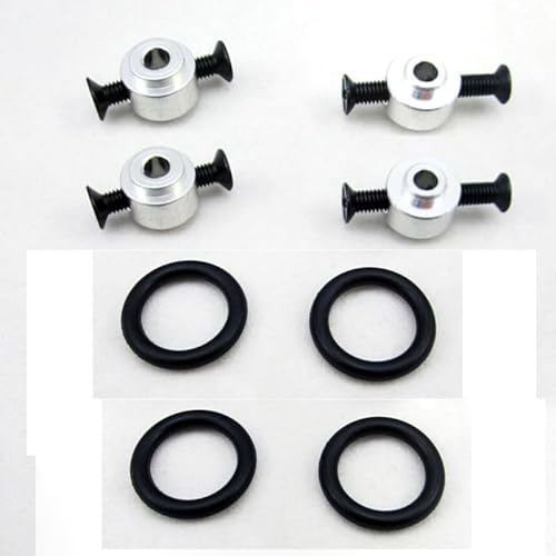 JGHFReW 4pcs 3 0mm 3 17mm 4 0 mm bürstenloser Motoradapter mit Schrauben und Gummi -Ringen, die mit Flugzeugsparern kompatibel sind(3.175MM 4PCS) von JGHFReW