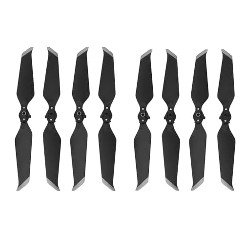 JGHFReW 8-teilige geräuscharme Propeller Kompatibel mit 2 Pro und Zoom 8743, zusammenklappbares Drohnenzubehör mit Schnellverschluss, Geräuschreduzierung(8PCS Sliver) von JGHFReW