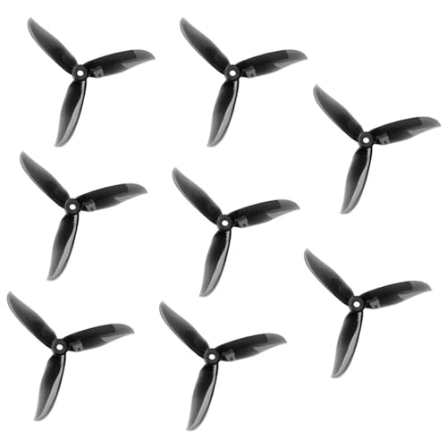 JGHFReW 8PCS T5046C Pro 3-FPV Propeller 4CW 4CCW kompatibel mit RC Quadcopter Drone Racing Parts Accessoires(Black) von JGHFReW