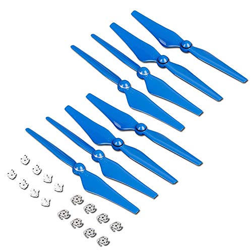JGHFReW 8pcs 9450S Schnellveröffentlichung Propeller kompatibel mit Phantom 4 Pro Advanced Drohnen Ersatzflügelventilatoren Teile(Blue) von JGHFReW