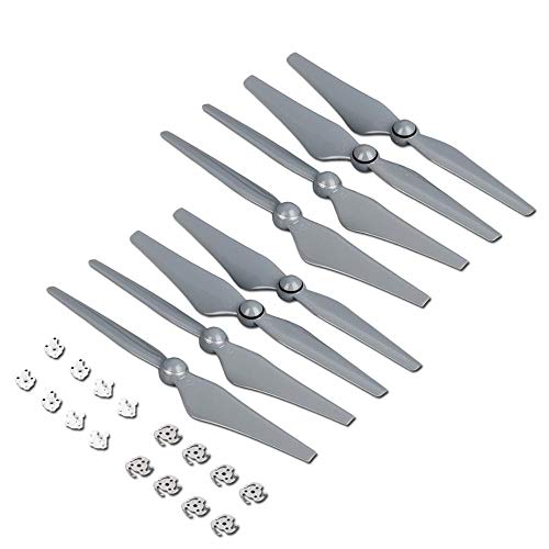 JGHFReW 8pcs 9450S Schnellveröffentlichung Propeller kompatibel mit Phantom 4 Pro Advanced Drohnen Ersatzflügelventilatoren Teile(Gray) von JGHFReW