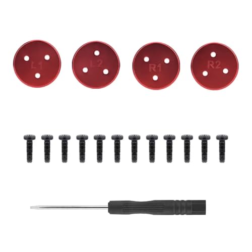 JGHFReW Aluminiumgehäuse-Motorabdeckkappe Kompatibel mit kompatible Avata 2-Drohnen, leichtes, kratzfestes Zubehör(Red) von JGHFReW