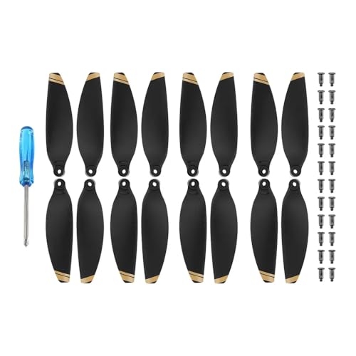 JGHFReW Buntes, leichtes Propellerzubehör Kompatibel mit 2 Drohnen, 4 Paar gestreifte, geräuscharme tragbare Propeller(Phnom Edge) von JGHFReW