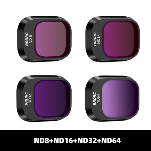JGHFReW Das Objektivfilter-Set Kompatibel mit 4 Pro enthält CPL ND8 ND16 ND32 ND64 Neutral Density und ND PL Kompatibel mit Drohnenfotografie-Zubehör(4 in 1 ND) von JGHFReW