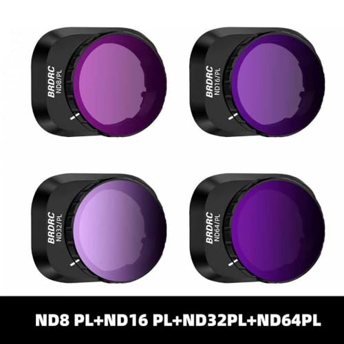JGHFReW Das Objektivfilter-Set Kompatibel mit 4 Pro enthält CPL ND8 ND16 ND32 ND64 Neutral Density und ND PL Kompatibel mit Drohnenfotografie-Zubehör(4 in 1 ND PL) von JGHFReW