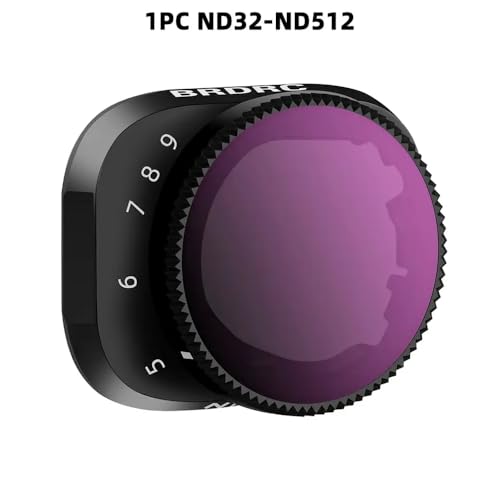 JGHFReW Einstellbare optische Glasvariable ND-Filter VND4-32/64-512 Kompatibel mit 3 und 3 Pro Drohnenkamera-Zubehör(ND32-ND512) von JGHFReW