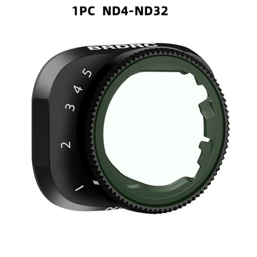 JGHFReW Einstellbare optische Glasvariable ND-Filter VND4-32/64-512 Kompatibel mit 3 und 3 Pro Drohnenkamera-Zubehör(ND4-ND32) von JGHFReW