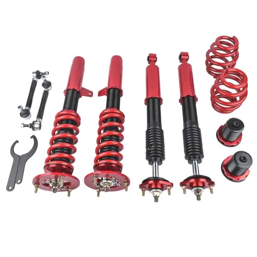 JGHFReW Einstellbarer Coilover Suspension Shock Kit AP03 kompatibel mit 3 Serien E46 330i 325i 320i Modelle 1999 bis 2005 von JGHFReW