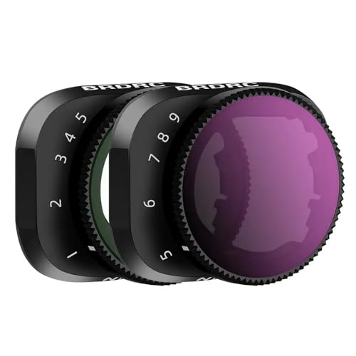 JGHFReW Einstellbarer Variabler ND-Objektivfiltersatz Kompatibel mit 3 und 3 Pro-Drohnen VND4-32 und VND64-512 Fotozubehör(2 in 1) von JGHFReW