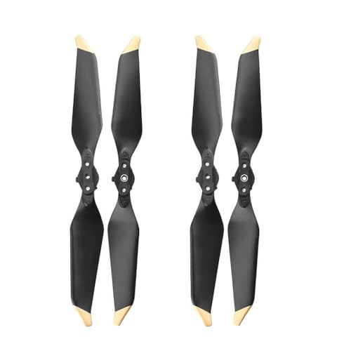 JGHFReW Geräuscharmer Propeller Kompatibel mit Pro Platinum Drohne, kompatibel mit 8331, 4/8 Stück, zusammenklappbare Kamera-Requisiten, Geräuschreduzierung(2 Pair Gold) von JGHFReW