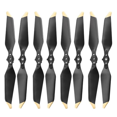 JGHFReW Geräuscharmer Propeller Kompatibel mit Pro Platinum Drohne, kompatibel mit 8331, 4/8 Stück, zusammenklappbare Kamera-Requisiten, Geräuschreduzierung(4 Pair Gold) von JGHFReW