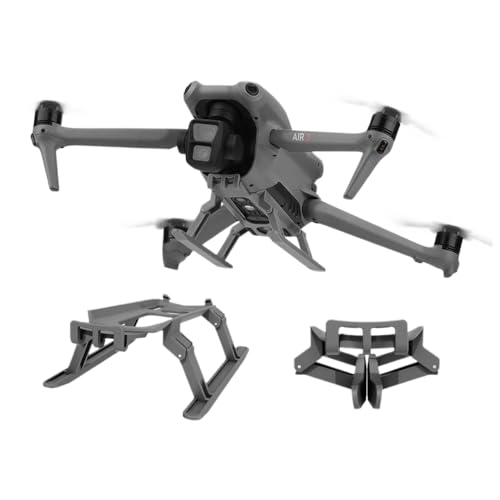 JGHFReW Leichtes zusammenklappbares Fahrwerk, kompatibel mit Air 3 und 3S, Schnellspanner, verlängerte Halterung, Füße, Ständer, Drohnenschutzzubehör von JGHFReW