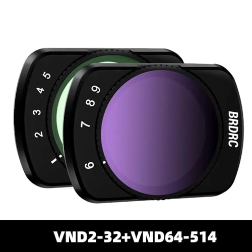 JGHFReW Magnetisches, Variables ND-Filter-Set Kompatibel mit Handkameras, verstellbar, VND2-32, VND64-512, kompatibel mit Pocket 3(VND Set) von JGHFReW