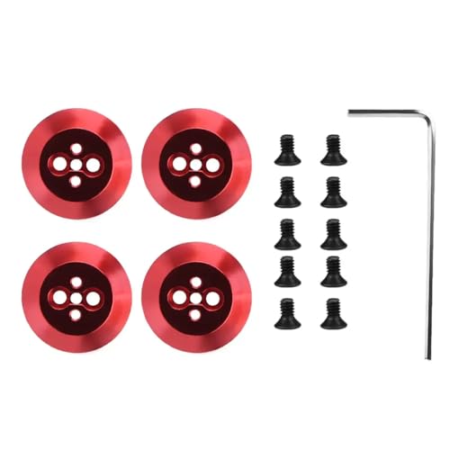 JGHFReW Motorabdeckung Kompatibel mit Drohne, kompatibel mit Avata 2, Aluminium-Motorschutz, Staubschutz, leichte Schale mit Schrauben(Motor Cover Red) von JGHFReW