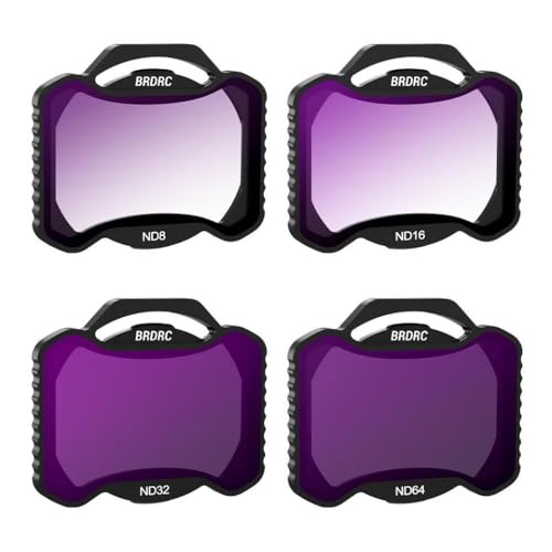JGHFReW Objektivfilter-Set Kompatibel mit Avata 2 kompatible Drohnenkamera CPL ND8 ND16 ND32 ND64 Neutral Density Optical Glass Aluminiumrahmen(4 IN 1) von JGHFReW