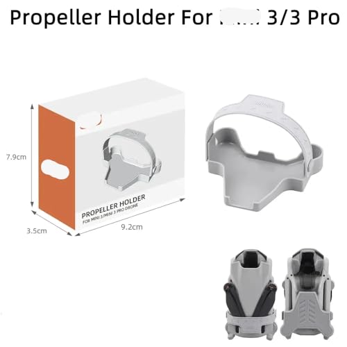 JGHFReW Propellerhalter Kompatibel mit 3 Pro kompatibler Stabilisator Requisiten Schutzband Halterung Schutz Drohnenzubehör von(Type C Grey) von JGHFReW