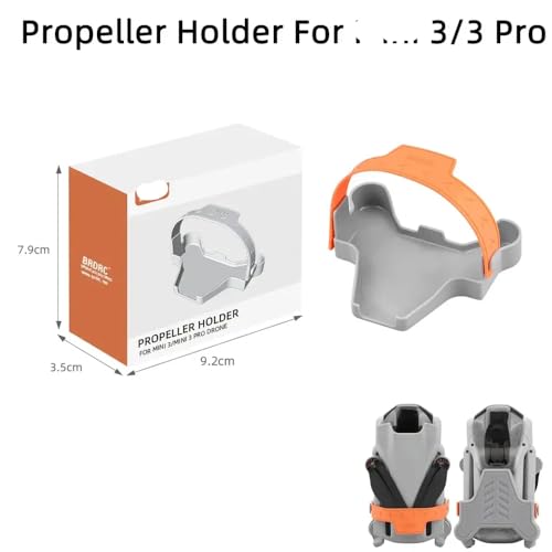 JGHFReW Propellerhalter Kompatibel mit 3 Pro kompatibler Stabilisator Requisiten Schutzband Halterung Schutz Drohnenzubehör von(Type C Orange) von JGHFReW